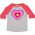 thumbnail image 3 of Inktastic Valentine's Day Heart in Purple, Pink, and Red Boys or Girls Toddler T-Shirt, 3 of 5