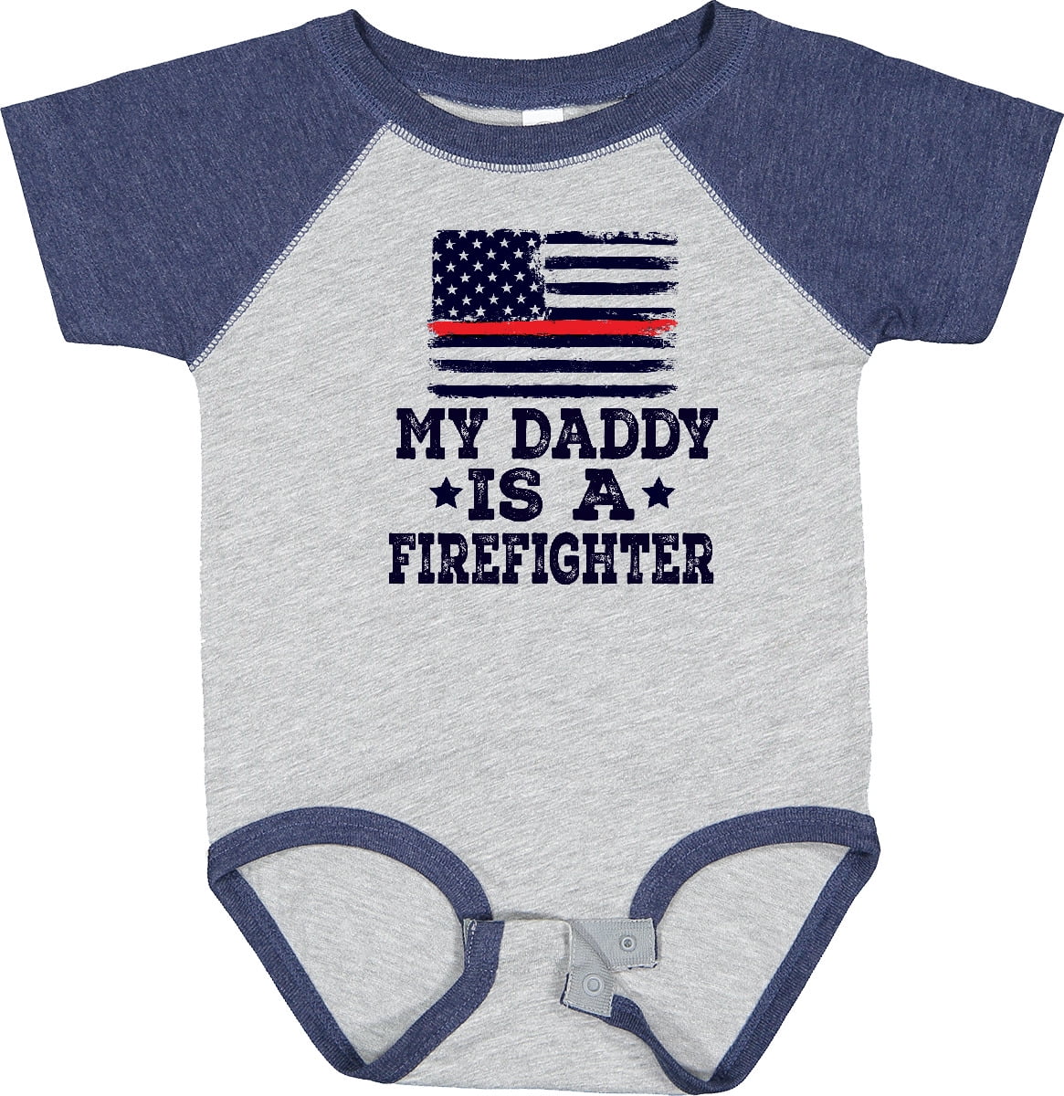 Inktastic Fireman Daddy is a Firefighter Boys or Girls Baby Bodysuit