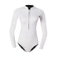 thumbnail image 3 of Traje de neopreno corto para mujer de 2 mm con cremallera frontal y protección solar. L, 3 of 9