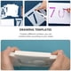 thumbnail image 4 of 1 Set 11Pcs hueco Número de dibujo plantillas de dibujo DIY Plantillas (blanco), 4 of 6