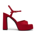 thumbnail image 2 of DREAM PAIRS Platform Heels for Women, Square Toe Chunky High Heels Ankle Strap Sandals for Wedding Party Formal Event, 2 of 8