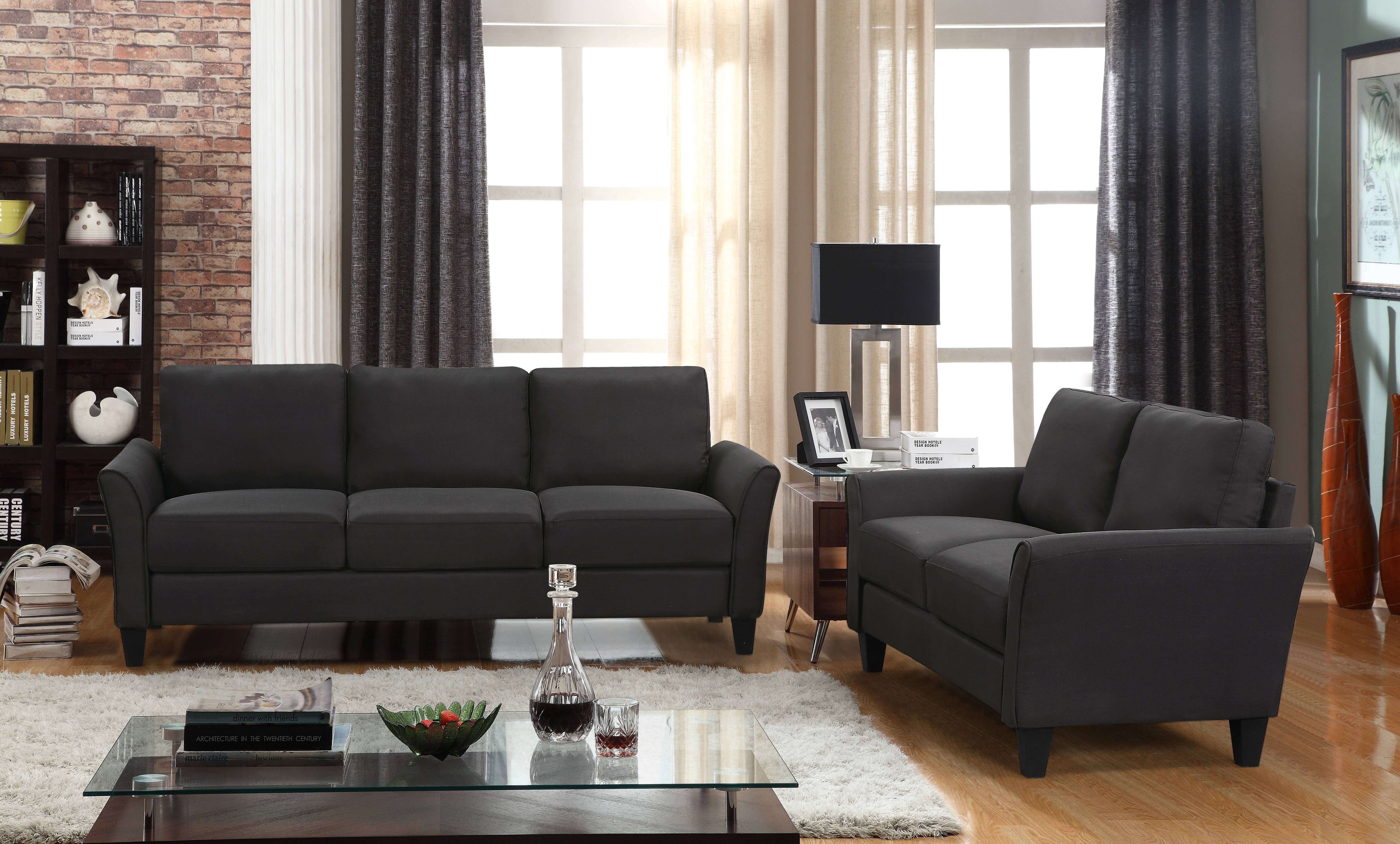 Clearance Modern Sectional Sofas Set With 3 Seat Sofa Loveseat And
