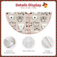 thumbnail image 3 of Fotbe Puppy Pattern Christmas Tree Skirt, Tree Skirts Plush Christmas Decorations, Christmas Tree Skirts Xmas Decorations Holiday Party Decor-48", 3 of 6