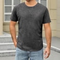 thumbnail image 2 of Yeaiivve Running T-Shirts for Men Sport Tops Moisture Wicking Athletic T Shirts Comfy Lightweight Breathable Workout Tees Shirts Gray,S, 2 of 7