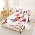 Catabedysis Romantic Floral Queen Sheets,Botanical Theme Initial U ...