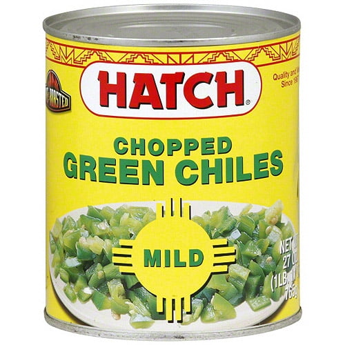 Hatch Mild Chopped Green Chiles, 27 oz (Pack of 6)