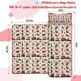 thumbnail image 5 of Multicolor Christmas Camping Pattern Toddler Nap Mats for Kids Preschool,50"x20" Sleeping Mat Bag or Kids,Toddler Sleeping Bag,Toddler Nap Mat or Daycare, 5 of 6