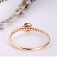 thumbnail image 4 of Natural Pink Tourmaline 14K Solid Gold Ring/Solitaire Anniversary Ring For Women/Minimalistic Style/October Birthstone Ring/Gift For her, 4 of 4