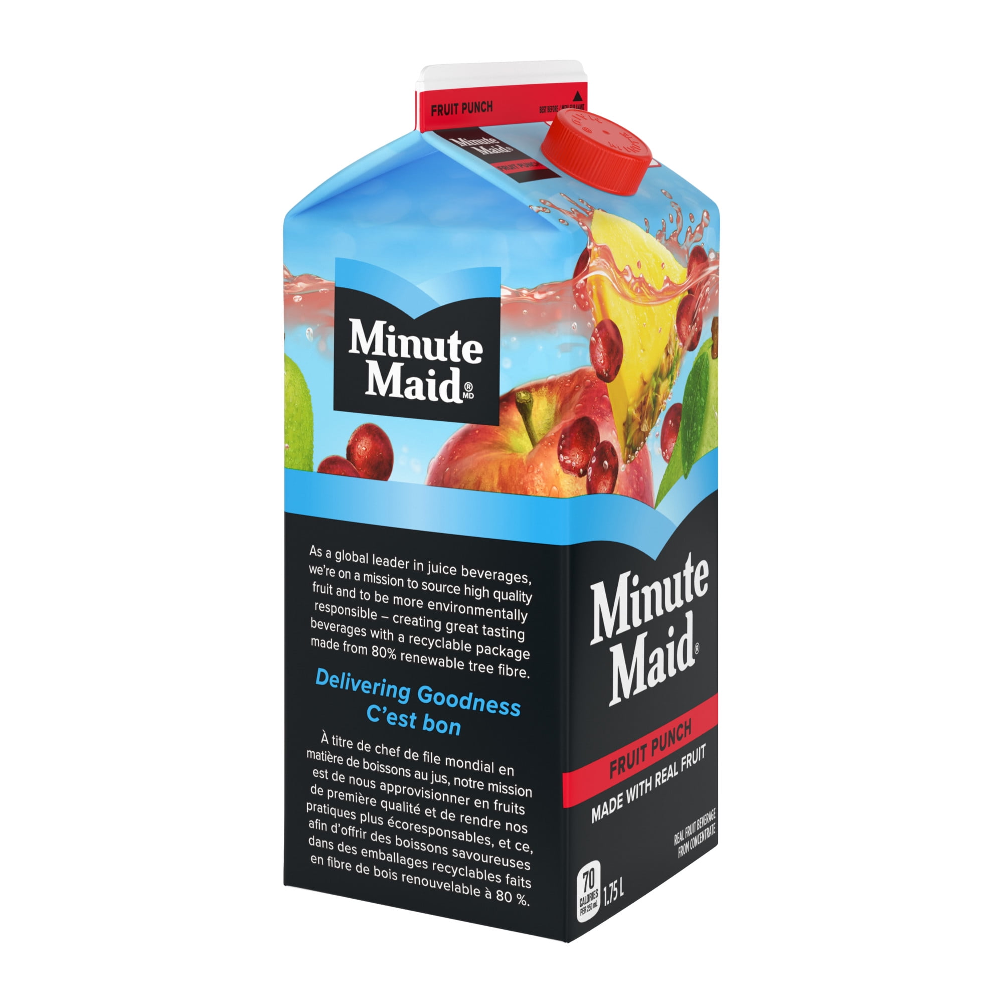 Minute Maid Fruit Punch Gable top, 1.75 Liters