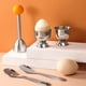 thumbnail image 4 of Egg Cracker Topper Set Herramienta Separadora de Huevos Duros Suaves 2 Hueveras, 2 Cucharas de Metal y 1 Cortador o Abridor de Huevos Hervidos Suaves, 4 of 10
