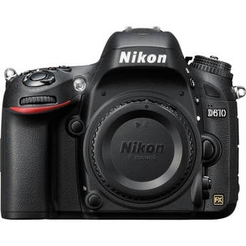 Nikon D610 24.3 MP CMOS FX-Format Digital SLR Camera (Body only) International (Nikon D610 Body Only Best Price)