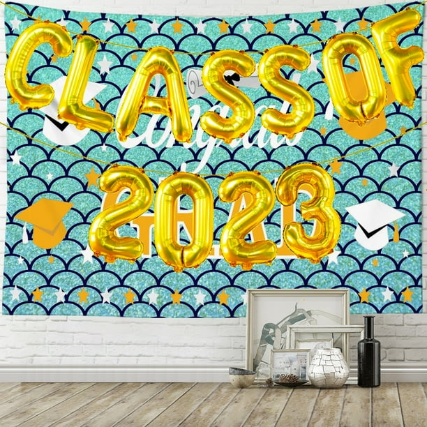 Graduation Backdrop with 2023 Balloons Congrats Grad Class of 2023 ...