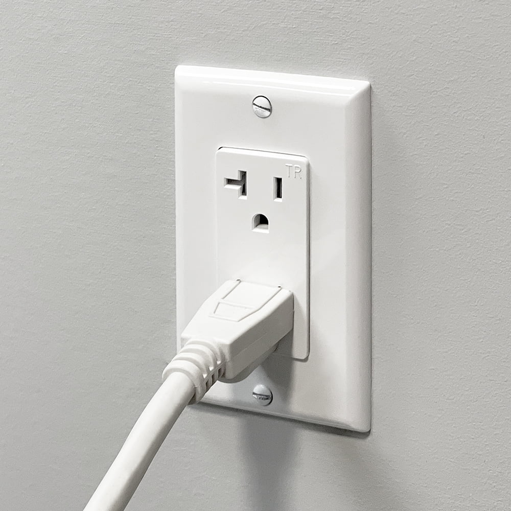 Maxxima 20A, 125V White Duplex Receptacle Electrical Outlet 10 Piece Pack