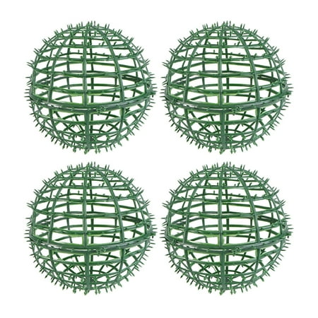 

NUOLUX 4pcs Boxwood Topiary Ball Frame Topiary Plants Round Frame Flower Arrangement Shelf