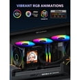 thumbnail image 6 of darkFlash DF-DV360M-BK MAX 360mm AIO Liquid CPU Cooler with 3.95" 480x480 LCD, Black, 6 of 8