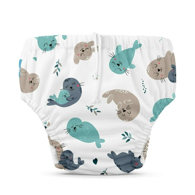 Couche de bain réutilisable avec cordon de serrage Seally Medium