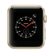 Apple Watch Series 3, 38MM, GPS, Gold Aluminum Case, Black Loop (Non-Retail Packaging)