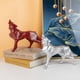 thumbnail image 4 of Escultura de lobo Adornos Escultura Animal geométrico Resina Lobo Estatua Decoración Regalo para el hogar Oficina (Plata) JAMW Sencillez, 4 of 5