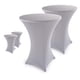 thumbnail image 3 of Funda elástica para manteles de bar - elegante mantel de bar para mesa de bistro antracita, 3 of 8
