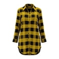 thumbnail image 4 of Jacket for Women Baeitkot Relaxed Fit Plaid Shacket Button Down Lapel Tops Lightweight Casual Outwear with Pockets, 4 of 7