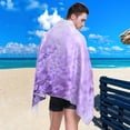 thumbnail image 4 of Dreamtimes Spring Lavender Beach Towel Lightweight Compact Oversized Travel Towels Super Absorbent Quick Dry Towel for Swimming Camping Holiday, 4 of 7