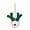 Color:Green, variant on Festive Handwoven Christmas Deer Head Pendant, Perfect for Holiday Decor Exquisite Craftsmanship, Festive Atmospheres