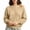 #005-Khaki, variant on Warop Women's Off The Shoulder Sweatshirt Casual Long Sleeve Crop Top Trendy Streetwear Pullover Loose Fit Fall Outfits