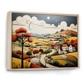 thumbnail image 2 of Designart "De Stijl Landscape In The Countryside" Countryside Floater Framed Canvas Prints, 2 of 5