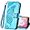 B Blue, variant on Wallet Case for Samsung Galaxy A03 Core,PU Leather Wallet Flip Protective Phone Case Wrist Strap Card Slots Holder Pocket Emboss Butterfly Flower Stand Case for Samsung Galaxy A03 Core Purple