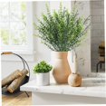 thumbnail image 2 of piezas de tallos artificiales de romero, plantas falsas de plástico, plantas de romero para jarrón, granja, jardín, porche, patio interior, 2 of 3
