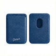 thumbnail image 1 of Cartera Wallet Alcantara Gamuza Suave Para Iphone Magsafe Azul Marino., 1 of 4