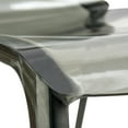 thumbnail image 5 of Modern Dining Chairs - Set of 4 - Vintage Style Accent Chairs - Clear Plastic Stackable Chairs, 5 of 7
