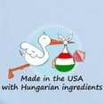 thumbnail image 2 of CafePress - Stork Baby Hungary USA Body Suit - Long Sleeve Cotton Baby Bodysuit, 2 of 4