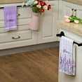 thumbnail image 5 of Purple Lavender Spring Kitchen Towels Dish Towels Set of 2,Bless This Home Sign Hand Towels 18x26 Inch Drying Dishcloth,Farmhouse Home Seasonal Spring Decorations AD288, 5 of 6