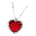 thumbnail image 1 of Collar colgante jinwen con diamantes de imitación corazón de amor para San Valentín, 1 of 7