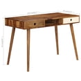 thumbnail image 2 of vidaXL Writing Desk 110x55x76 cm Solid Acacia Wood, 2 of 5