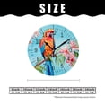 thumbnail image 2 of 14 Inch Wall Clock Battery Operated Silent Clock Decorative for Office, Kitchen, Outdoor, Living Room，Birds Butterfly And Leaves Vintage Art, 2 of 4