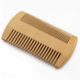 thumbnail image 2 of Gentle Beard Comb Set with Anti-static Dual Action Teeth Design, Long-lasting Use for Beard & Mustache Care, Portable Size with Included Leather-like Case, 2 of 5