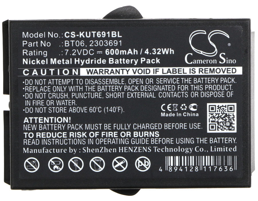 Batteria Akku Ni-MH für Ikusi TM61 TM62 Transmitters 2303691 2303691 BT06 7,2V 