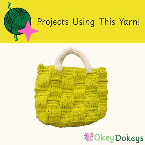 Size 6 Chenille Yarn 10.5oz/300g 192yds/210m, Lime Green Yellow, Color 4