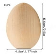 thumbnail image 2 of Darzheoy 10 Pcs Wooden Fake Eggs, 2.5 Inch Unpainted Wooden Eggs DIY Doodle Easter Eggs Children Hand Painted Eggs Painting Toy, Easter Eggs for Children DIY Game, 2 of 5