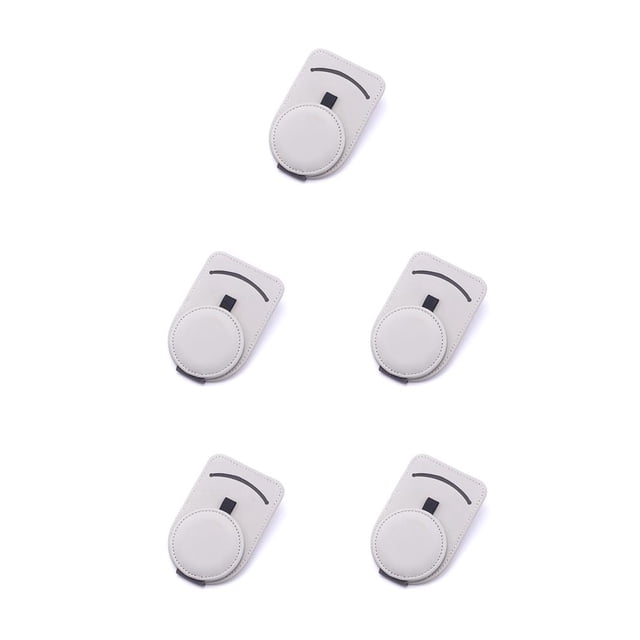 Sidaley Estuche para gafas de coche Sombreador de sol Anteojos Clip Tarjeta Eyeweare Sujetador Titular Universal Automotriz Interior Parte Gris Type2 NO2