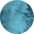 thumbnail image 1 of Ahgly Company Indoor Round Oriental Light Blue Industrial Area Rugs, 6' Round, 1 of 4