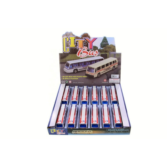 Box of 12 Septa City Bus, White - Showcasts 9801DSB - 6" Scale Diecast Model Cars