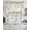 SpringGreen, variant on Green Eucalyptus Leaves Swag Kitchen Curtains Sets for Windows 24 Inch Length, Birds Flowers Spring Watercolor Floral Short Window Curtain Swags Valances and Tiers 3 Piece Set for Cafe/Dining Room
