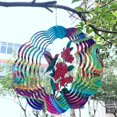 thumbnail image 1 of Wind Acero inoxidable 3D Decoración colgante Adornos Artesanía Colorido Molino de viento Decoraciones Carillones de viento para césped Los 30x38cm Macarena Hilanderos de viento, 1 of 8