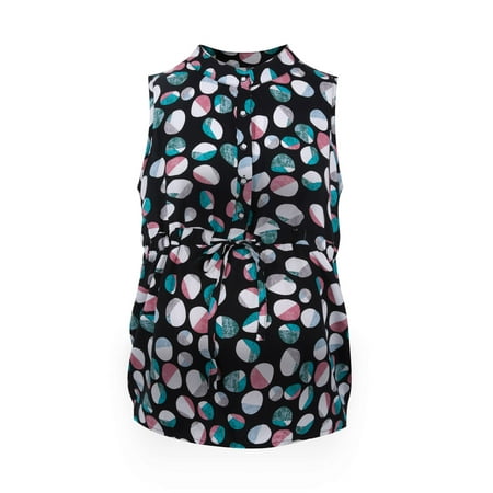

Shldybc Women Tank Tops Summer Casual Basic Tops Ladies Fashion Polka Dot Print Lacing Round Neck Sleeveless Maternity Buttons Breastfeeding Clothe Top Summer Savings Clearance