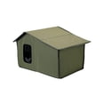 thumbnail image 2 of Maison pour Chats d'Extérieur Abri pour Chat Errant Nid de Sommeil Résistant au Froid Chaton Vert, 2 of 9