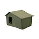 thumbnail image 2 of Casa para gatos de exterior, resistente a la intemperie, acogedora, para las cuatro estaciones, desmontable y cálida. Verde, 2 of 9