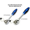 thumbnail image 2 of Ascend Tools Easy Wheel Ratchet Pair, 1/2 inch & 3/8 inch Drive, 72 Tooth Ratchet, Quick Release Head, 2 of 8